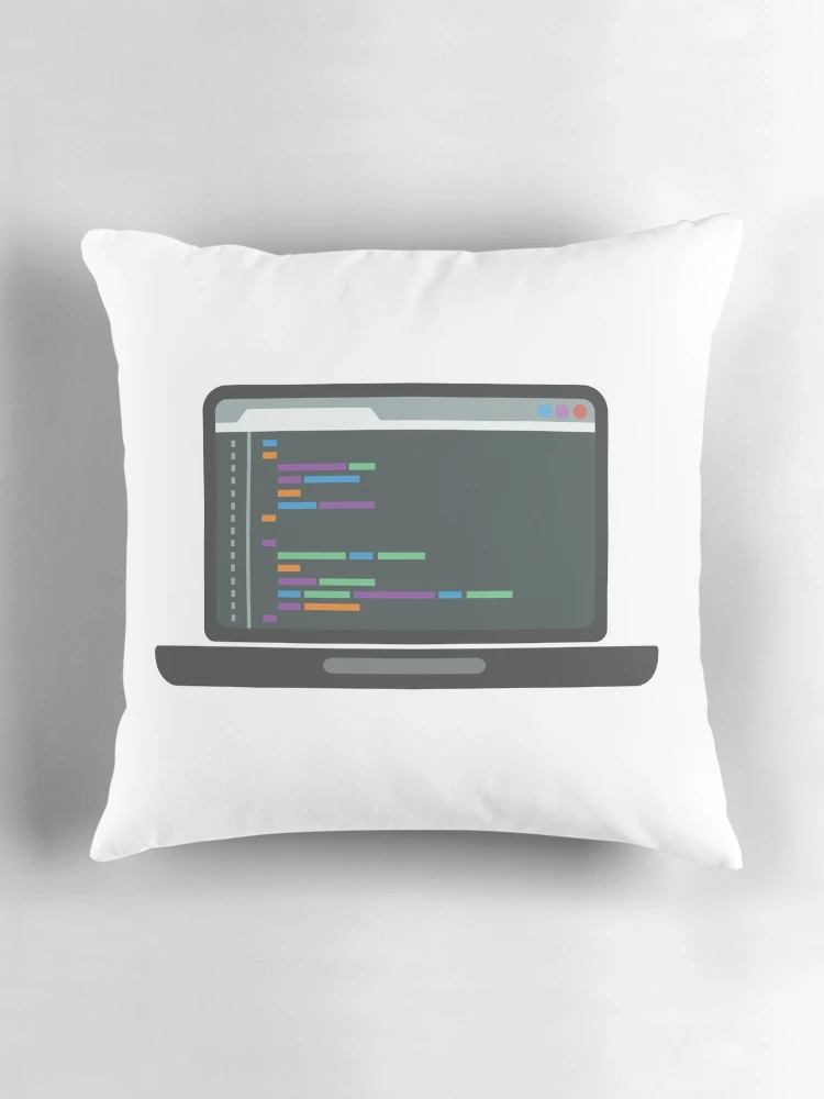 Thumbnail 3 of 4, Pillow, Programming Code Developer designed and sold by D3mon98.
