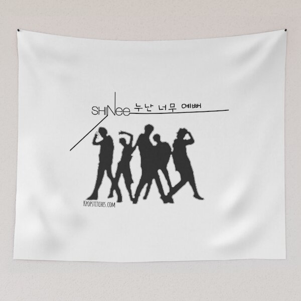 Item preview, SHINee 누난너무예뻐Noona Neomu Yeppeo (Black Text) outline designed and sold by katydubu.