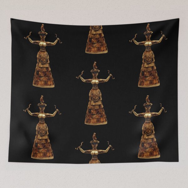 Item preview, minoan snake goddess designed and sold by ThatGirlTheyKno.