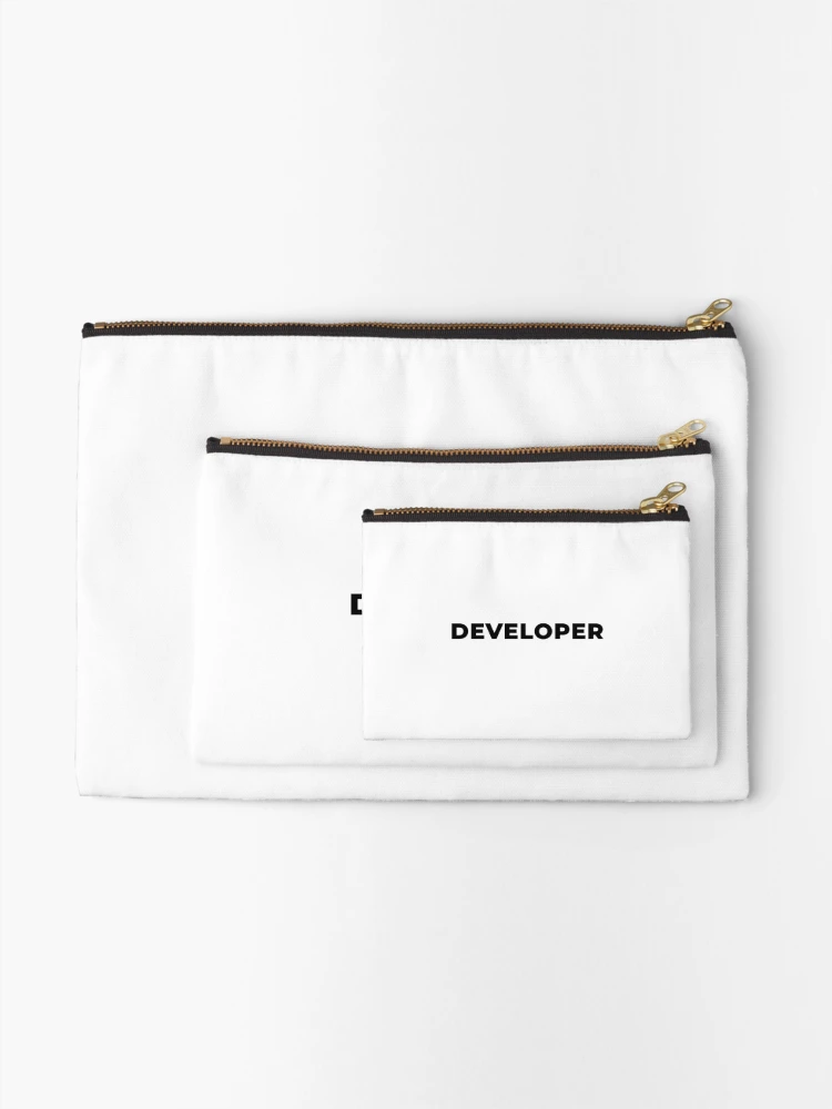 Thumbnail 2 of 4, Zipper Pouch, Developer (Inverted) designed and sold by developer-gifts.