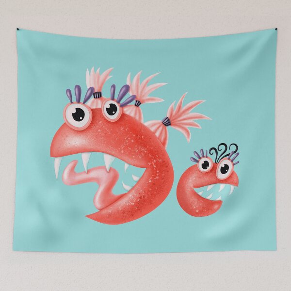 Item preview, Happy Monster Friends - Funny Weird Characters designed and sold by Boriana Giormova.