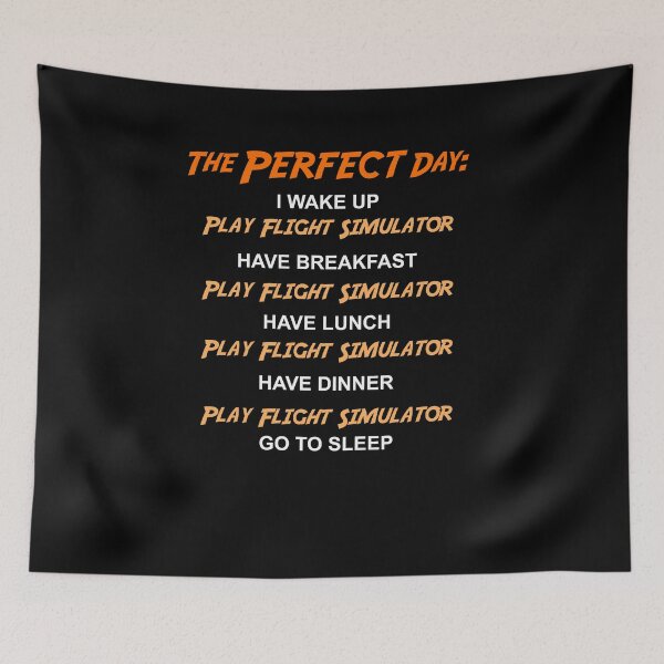 Item preview, The perfect flight simulator day designed and sold by Amber Aviation Lover.