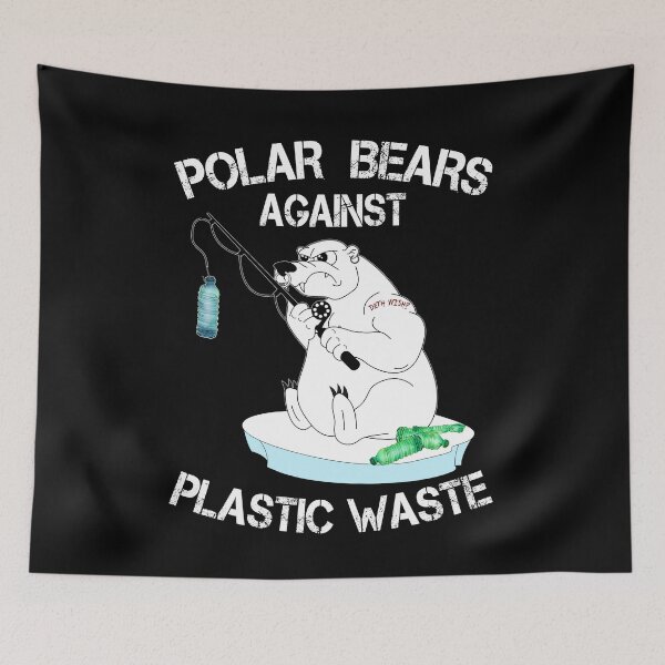 Item preview, Polar Bear Plastic Waste Earth Day 2019 designed and sold by Basti09.