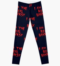 I am the Real Banksy by Chillee Wilson Leggings