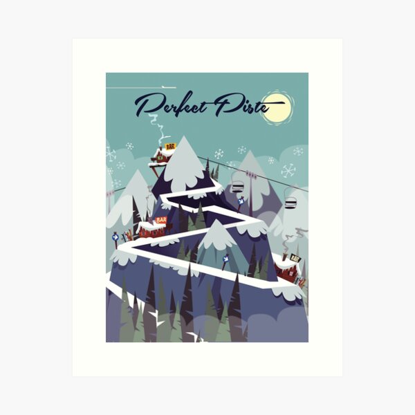 Item preview, Perfect Piste poster designed and sold by GAGodel.