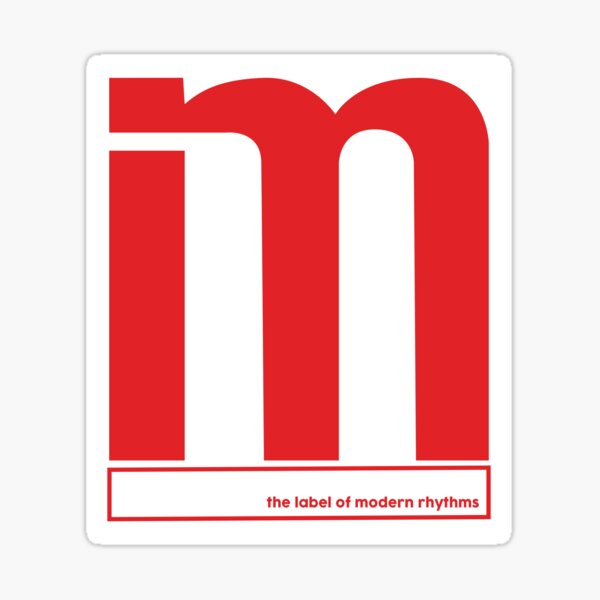 L'illustration Musicale Library Music Logo Red Sticker