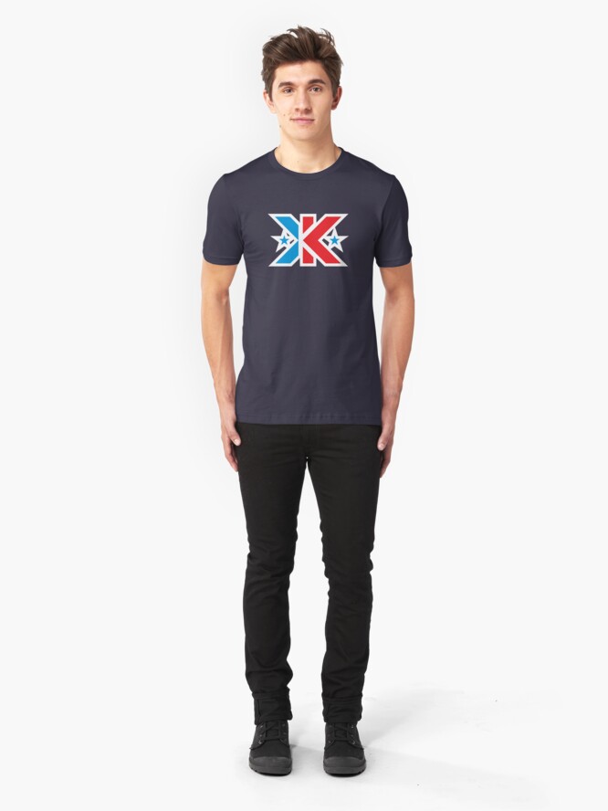 Alternate view of Kinetic Superhero Letter K Slim Fit T-Shirt