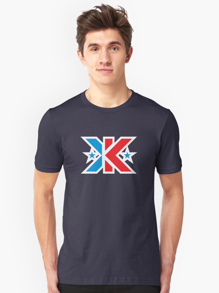 Alternate view of Kinetic Superhero Letter K Slim Fit T-Shirt