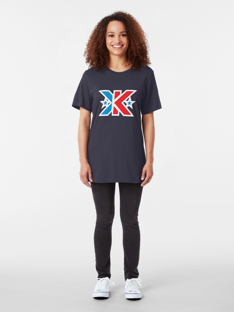 Alternate view of Kinetic Superhero Letter K Slim Fit T-Shirt