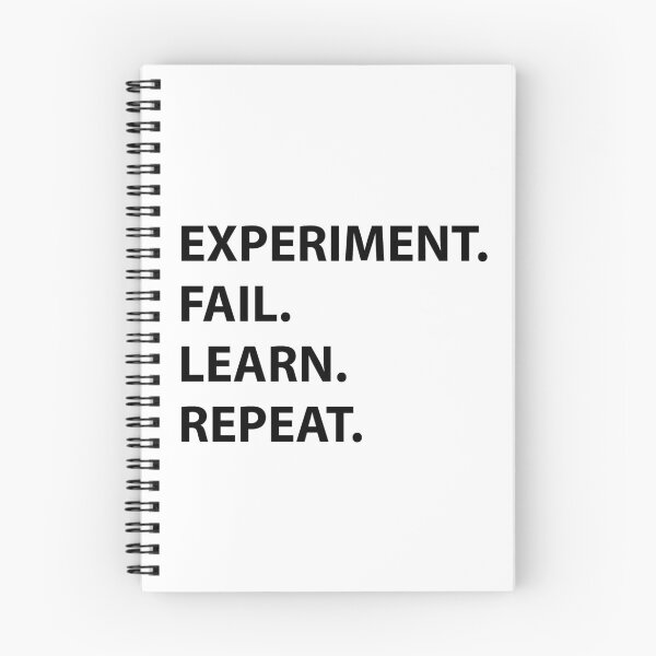 Item preview, Experiment, Fail, Learn, Repeat. designed and sold by Evelyusstuff.