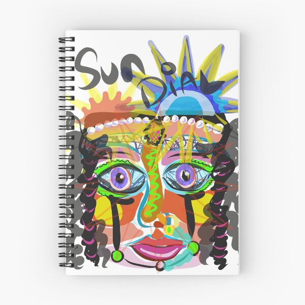 Item preview, Sun dial head, collage designed and sold by Julia Grammer-Begley.