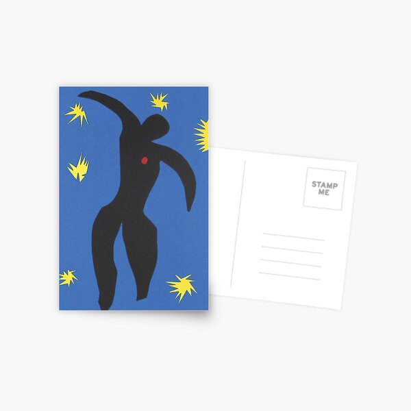 Henri Matisse, Icarus (Icare) from Jazz Collection, 1947, Artwork, Men, Women, Youth Postcard