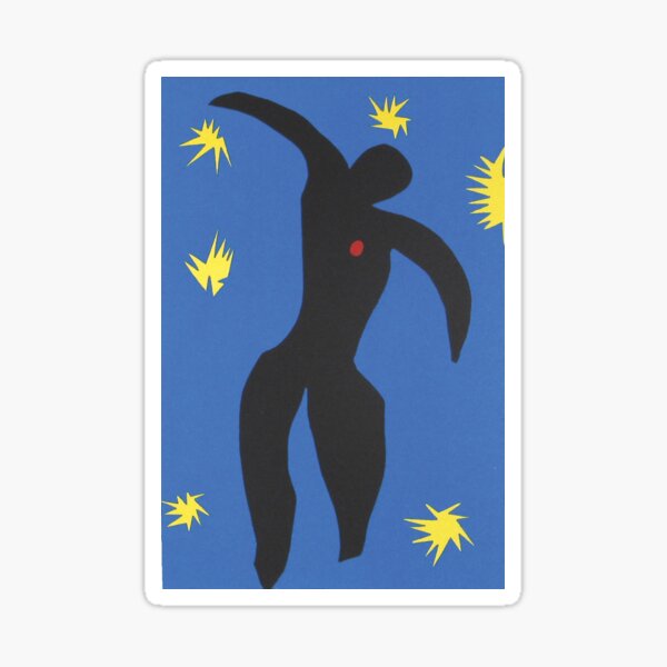 Henri Matisse, Icarus (Icare) from Jazz Collection, 1947, Artwork, Men, Women, Youth Sticker