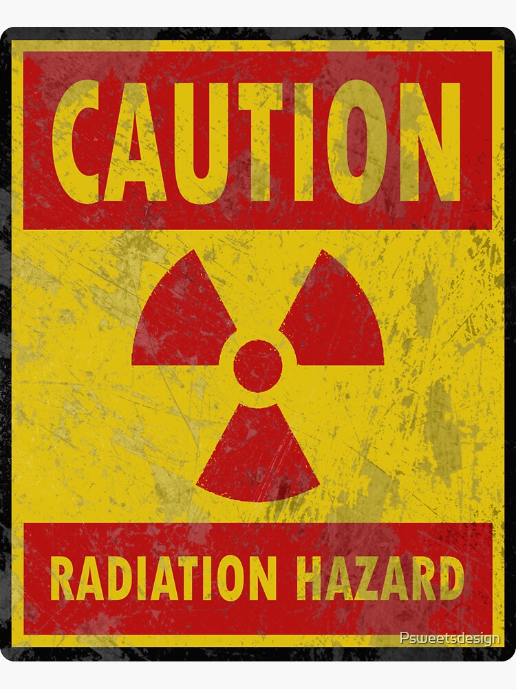 "Radiation " Sticker for Sale by Psweetsdesign Redbubble