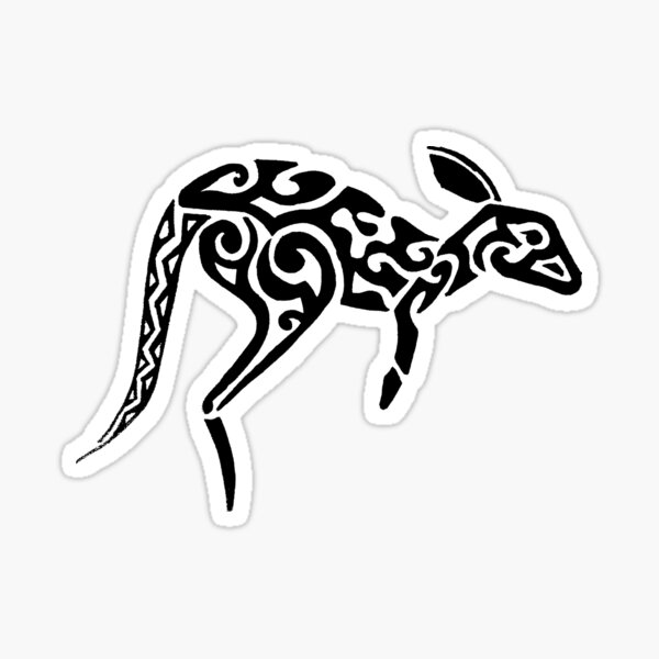 Amazon.com : Leaping Red Kangaroo Silhouette Australian Marsupial Temporary  Tattoo Water Resistant Fake Body Art Set Collection - Brown (One Sheet) :  Beauty & Personal Care