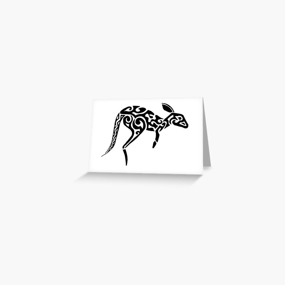 Premium Photo | Kangaroo head celtic symbol tribal tattoo design dark art  illustration isolated on white