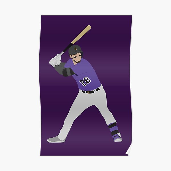 Download Nolan Arenado In Purple Jersey Wallpaper