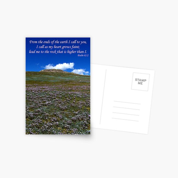 ~ Psalm 61:2 ~ Postcard