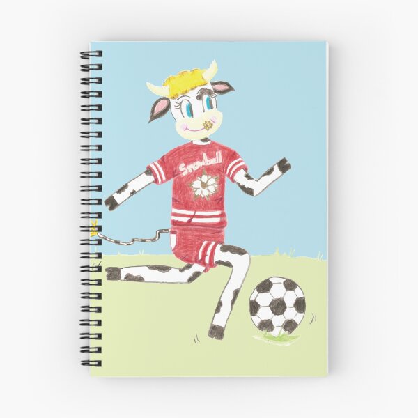 Artikelvorschau, Kuh Snowbell spielt Fußball entworfen und verkauft von iCraftCafe.