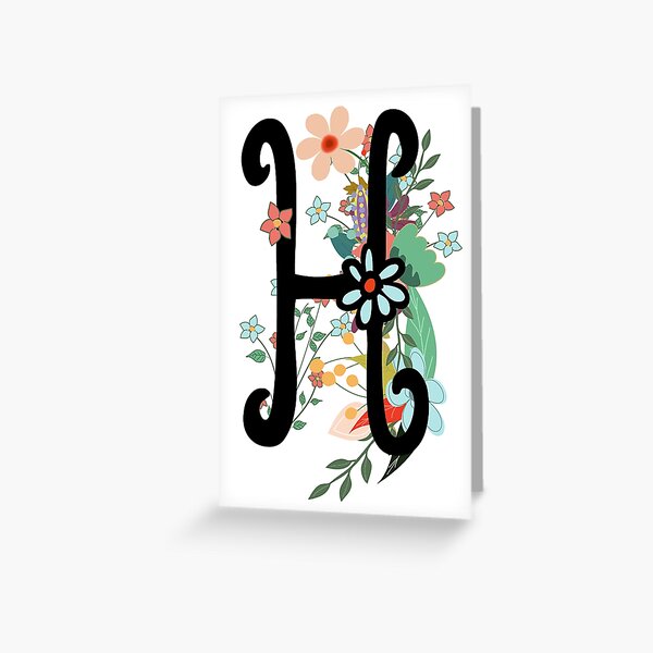Letter H | Greeting Card