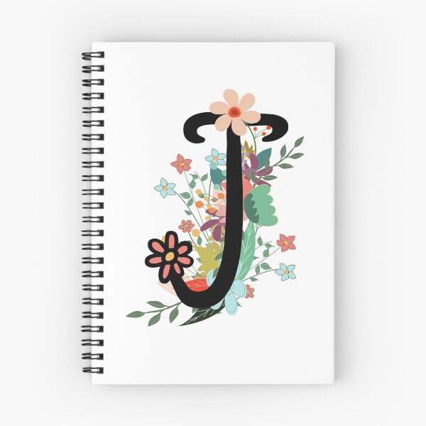 Item preview, J Monogram Letter Initial Flowers designed and sold by Sid3walkArt2.