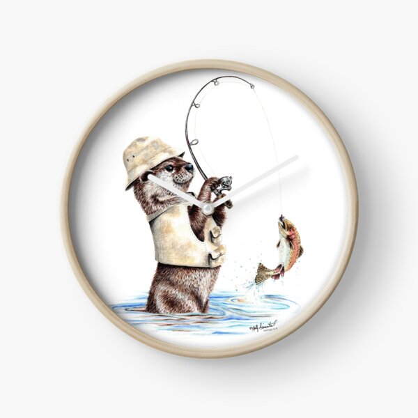 Nature's Fisherman - otter trout fishing Kids T-Shirt for Sale by  HollySimental