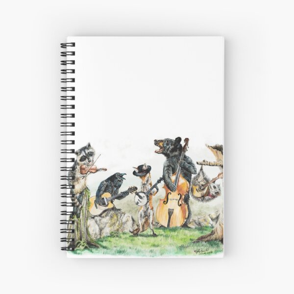Bluegrass Gang -  wild animal music Spiral Notebook