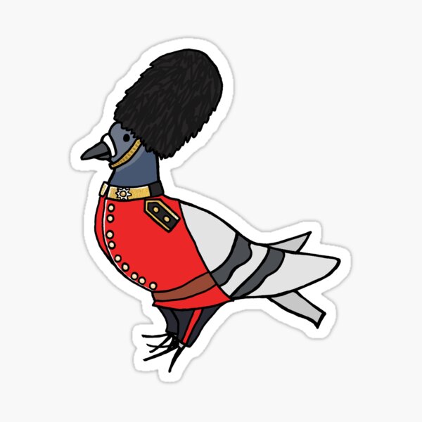 Fred the Pigeon Coldstream Guard Coosplay Sticker Sticker