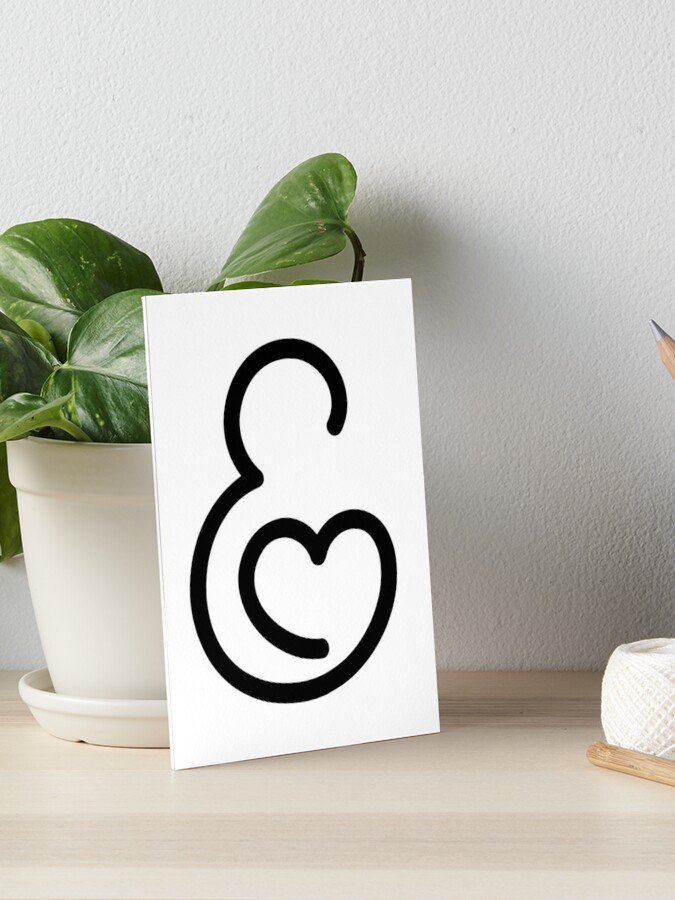 "Love-Heart Letter E" Art Board Print For Sale By Emily Gaskin | Redbubble