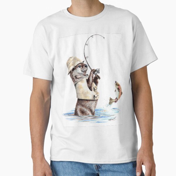 Item preview, Nature's Fisherman - otter trout fishing designed and sold by HollySimental.