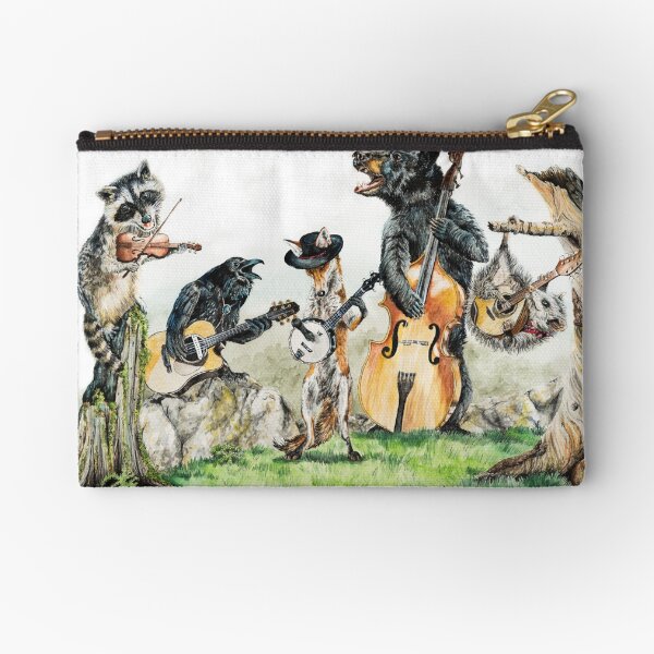 Bluegrass Gang - wild animal music Zipper Pouch