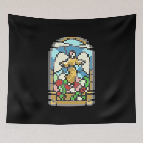 Aperçu de l'œuvre Cathédrale 16 bits créée et vendue par PixelArtStore.