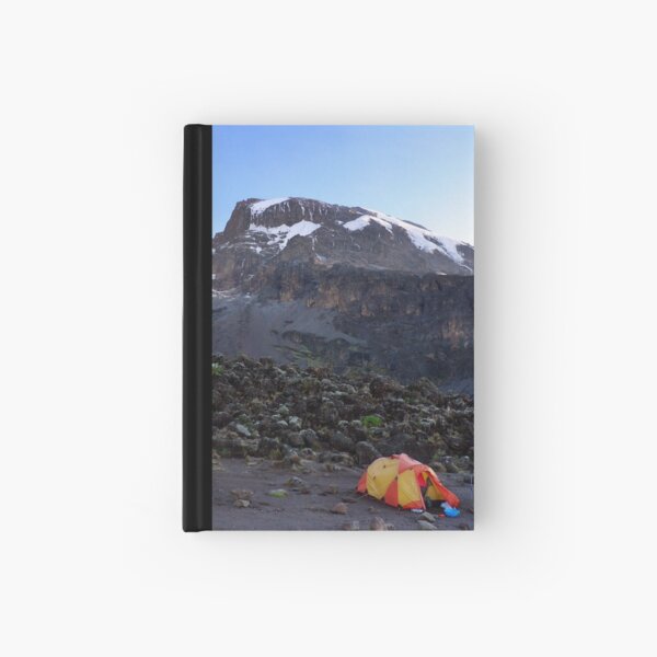 Camp at Breakfast Cliffs, Mount Kilimanjaro Hardcover Journal