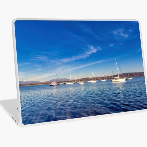 The boats in the lake Laptop Skin