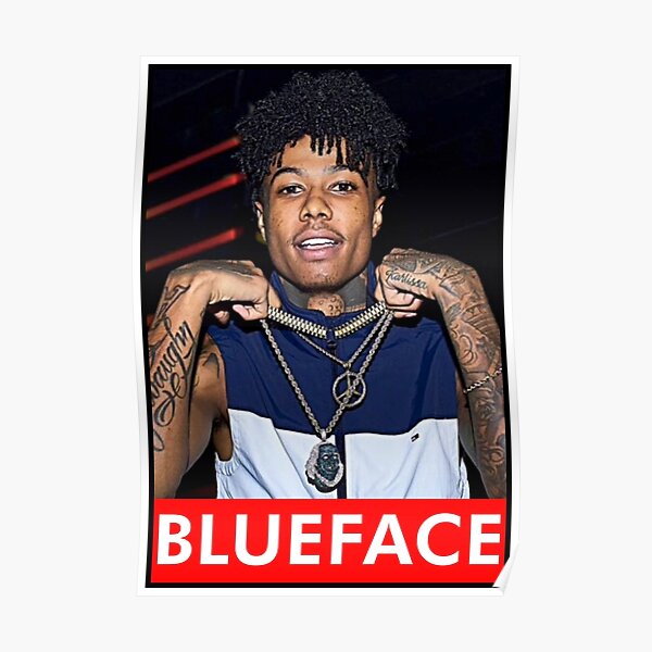 Blueface Poster Blueface Print Blueface Watercolor Print Wall Art