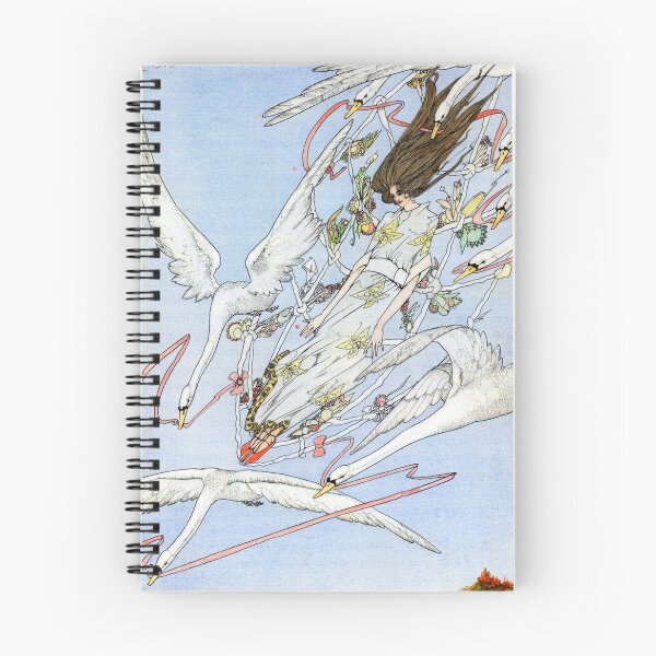 Item preview, The Wild Swans - Harry Clarke designed and sold by forgottenbeauty.