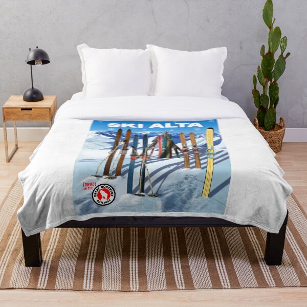 Item preview, Vintage-Style Ski Alta Travel Poster designed and sold by travelwitheric.