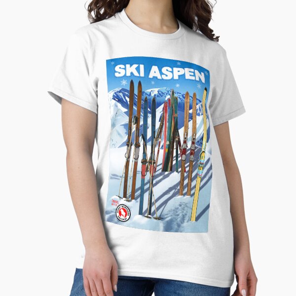 Item preview, Vintage-Style Ski Aspen Travel Poster designed and sold by travelwitheric.