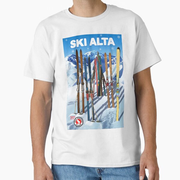 Item preview, Vintage-Style Ski Alta Travel Poster designed and sold by travelwitheric.