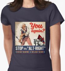 Antifa - Stoppen Sie den Alt Right - Anti Trump Tailliertes T-Shirt