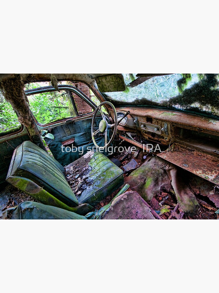 Car in the woods, Front Seat by tobysnelgrove