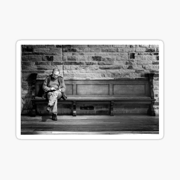 The Lone Reader Sticker