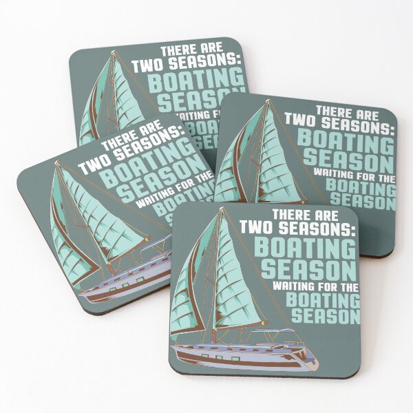 Item preview, Boating Season Canvas Yacht Wait Season Fun Gift designed and sold by Sandra78.