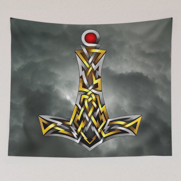 Item preview, Celtic Knot Mjolnir (Thor's Hammer) designed and sold by KnotYourWorld.