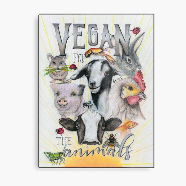 Item preview, Vegan For The Animals designed and sold by BriVTart.