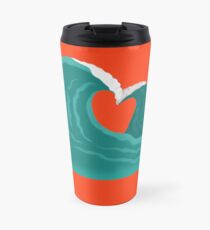 heart wave Travel Mug