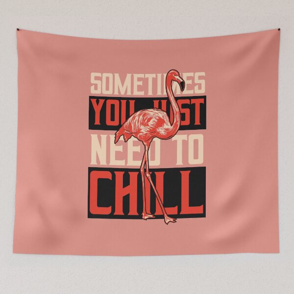 Item preview, FLAMINGOS FLAMINGOS CHILLEN CHILL WILDLIFE sayings designed and sold by THE SUPERIORS SHIRT SHOP.
