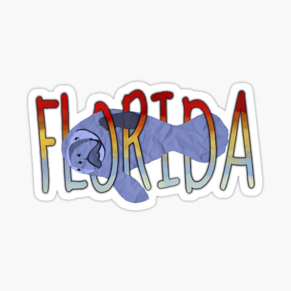 Florida Manatee Sticker