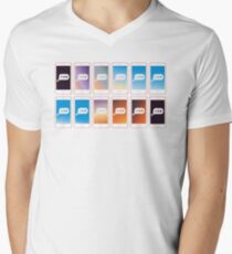Texting pattern Men's V-Neck T-Shirt