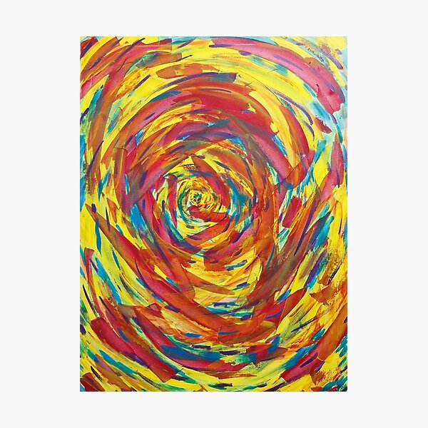 rainbow spiral Photographic Print